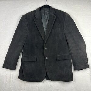Chaps Ralph Lauren Mens Regular 44R Black Corduroy Suit Jacket  EUC
